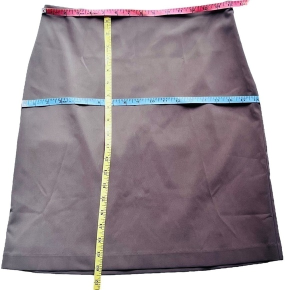 Tristan skirt midi a-line lined invisible side zipper grey size 6 - Picture 10 of 11